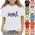 thumbnail image 1 of Abtuhar Boys Girls Summer Short Sleeve Round-Neck Blouses & Shirts Print Loose Casual Top, 1 of 5
