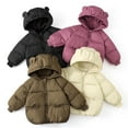 thumbnail image 1 of Abtuhar Children Fall Winter Hooded Casual Outerwear and Jackets Solid Thick Down‑alternative Padded Coat, 1 of 3