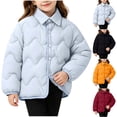 thumbnail image 1 of Abtuhar Children Fall Winter Hooded Casual Outerwear and Jackets Winter Reversible Lapel Padded Coat for 1‑15 Years, 1 of 5