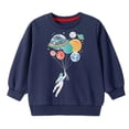 thumbnail image 1 of Abtuhar Fall Winter Sweatshirt for Children Crew Neck Astronaut Print Raglan Sleeve Pullover Long Sleeve for 2-8 Years, 1 of 4