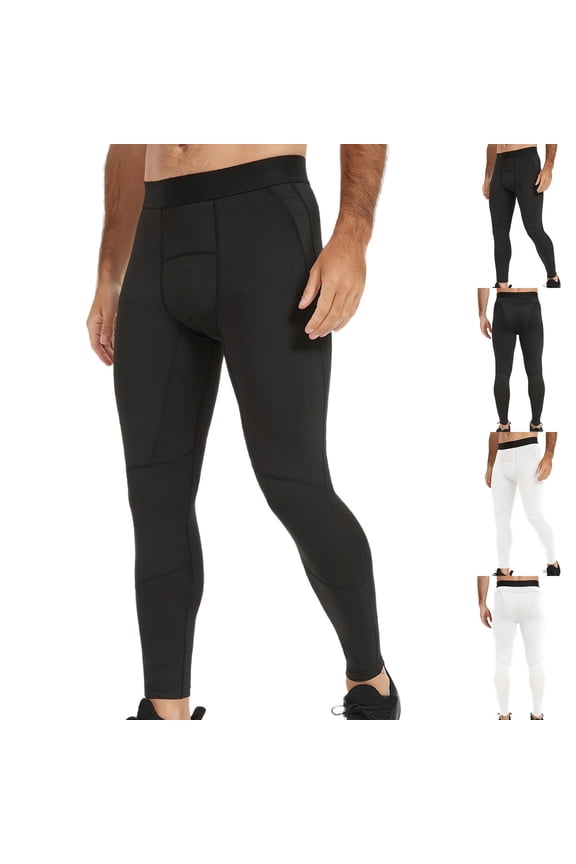 Man Summer High Elasticity Fitness Drying Breathable Tight Leggings Yoga Pants,Black,M