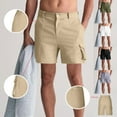thumbnail image 1 of Abtuhar Mens Casual Solid Summer Drying Beach Shorts,Army Green,S, 1 of 5