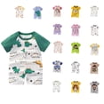 thumbnail image 1 of Abtuhar Summer Infant Baby Cotton Bodysuits Thin Short Sleeve Romper Infant Jumpsuit Onesie, 1 of 4