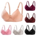 thumbnail image 1 of Abtuhar Women A Cup Embossed Adjustable Strap Breathable Bras, 1 of 4