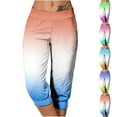 thumbnail image 1 of Abtuhar,Women Casual Pants，Fashion Pants for Womens Women Elastic Casual Gradient Yoga Capris, 1 of 3