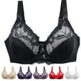 thumbnail image 1 of Abtuhar Women F Cup Plus Size Solid Underwire Thin Bras, 1 of 4