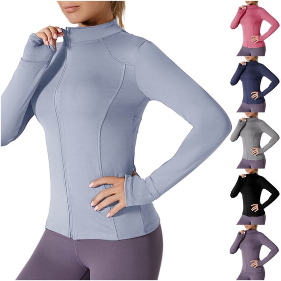 Abtuhar Women Long Sleeve Tops Solid Mesh Spliced Breathable Round Neck Straight Hem Fall Shirts
