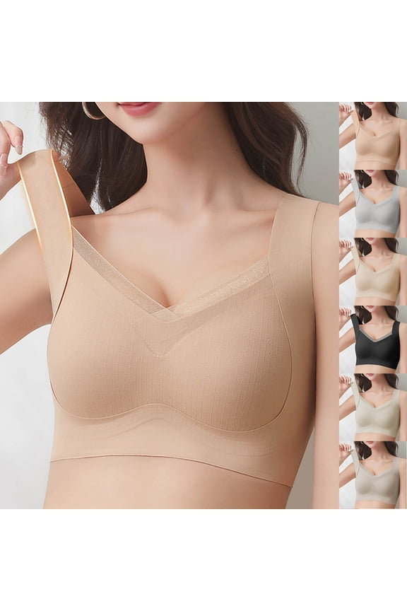 Women Mesh Spliced Soft Support Back Bras