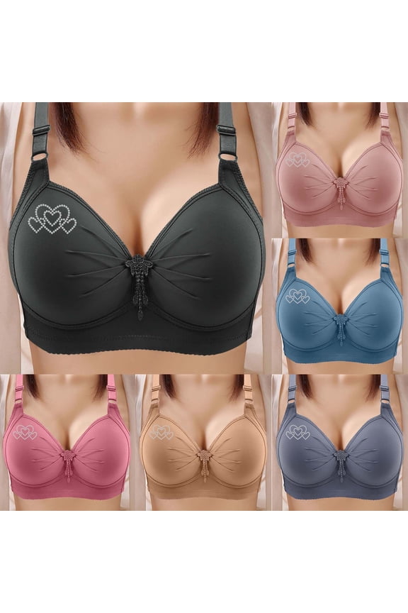 Women Plus Size Beaded Full Cup Shaping Bras