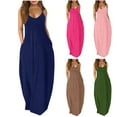 thumbnail image 1 of Summer Savings 2025! Abtuhar Women's Summer Dresses,Women's Summer Comfortable Fashion Casual Sleeveless V-Neck Printed Slim Dress, 1 of 4