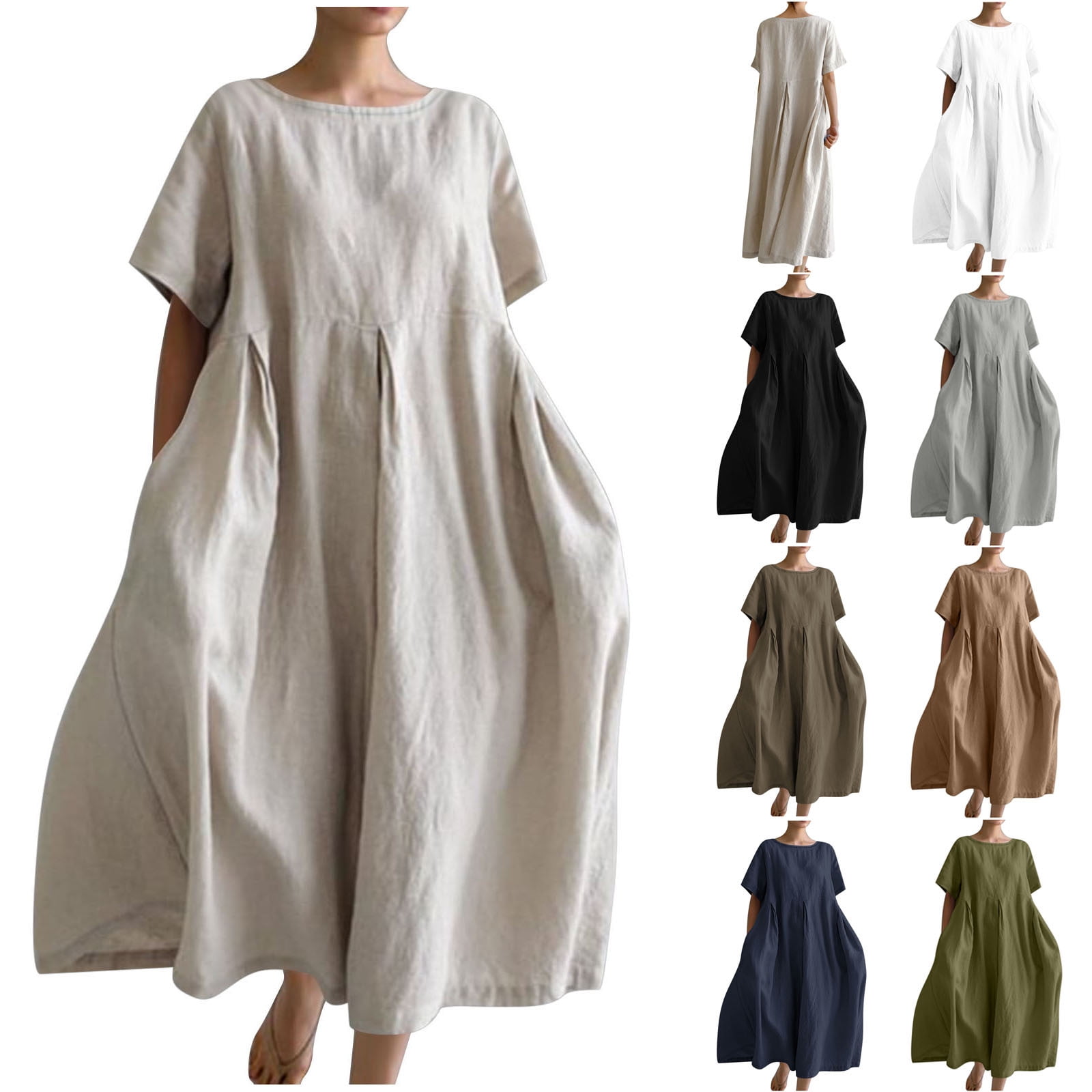 Abtuhar Women Summer Dresses 2024,Casual Dresses for Women,Fashion