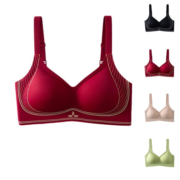 Abtuhar Women Thin Lace Front Closure Shaping Breathable Bras