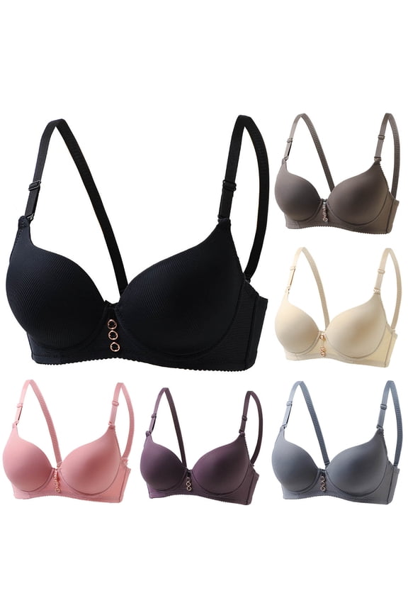 Women Traditional Style Thin Cup Underwire Everyday Bras