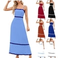 thumbnail image 1 of Abtuhar Womens Plus Size Summer Dresses ,Womens Dresses Trendy,Women's Summer Casual Loose Sleevless Crew Neck Dress, 1 of 5