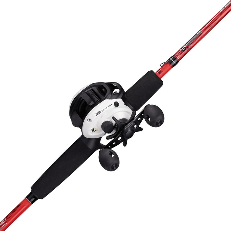 Abu Garcia 6' Gen IKE EZ Cast Youth Fishing Rod and Reel Baitcast Combo,  1-Piece Rod, Size LP Reel, Right Hand Position, Fishing Rod and Reel for