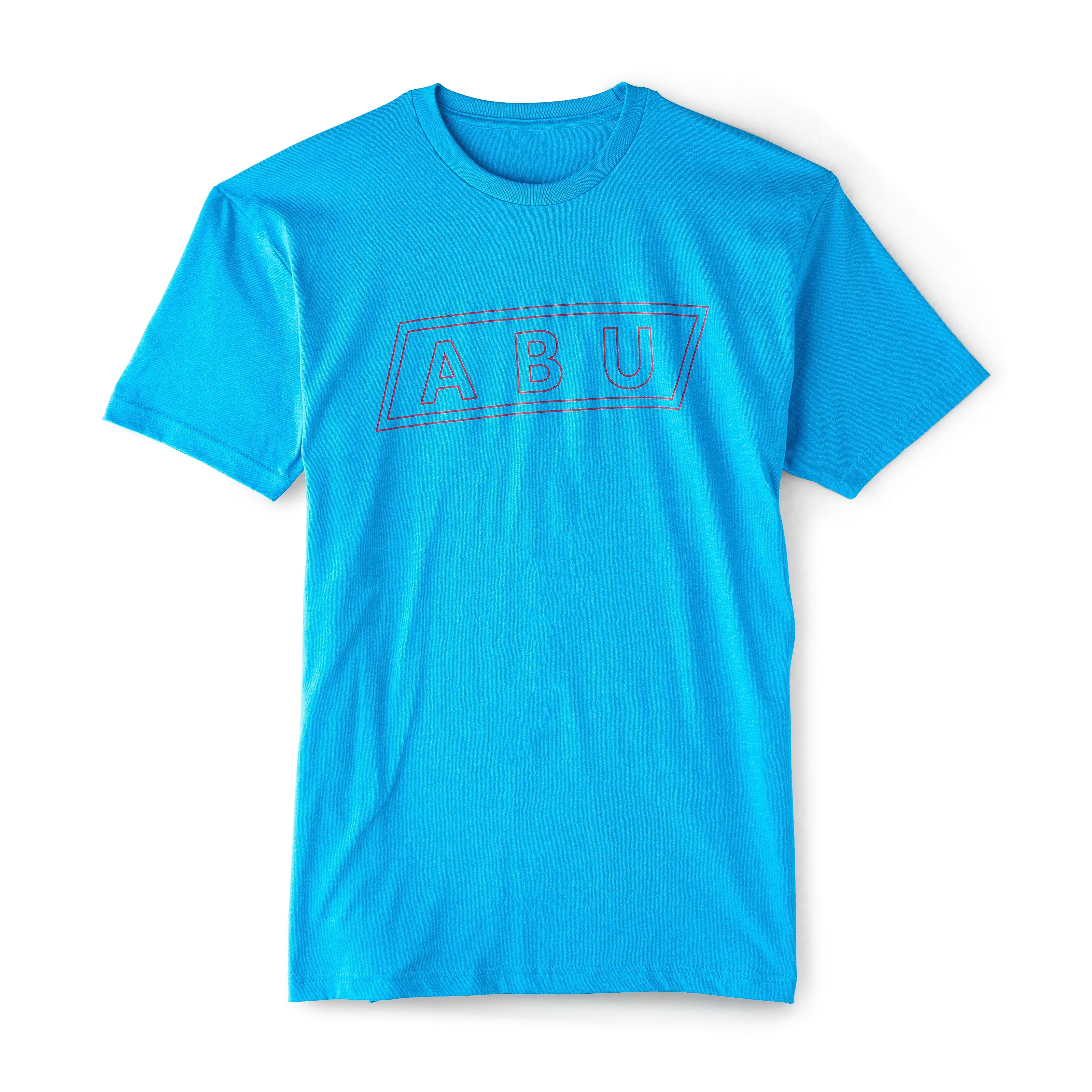 Abu Garcia ABU Front Double Keyline Tee, Size L (Blue)