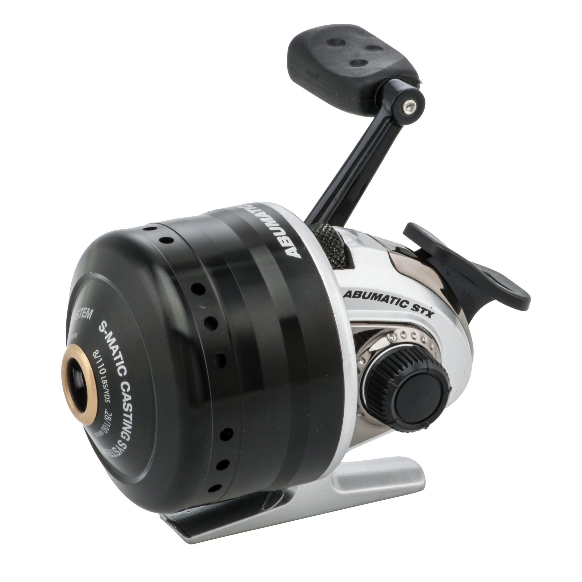 Abu Garcia Abumatic STX Spincast Reel 10, 3.6:1 Gear Ratio, 4 Bearings, 8 lb Max Drag, Right Hand - Walmart.com Abu Garcia Abumatic STX Spincast Reel 10, 3.6:1 Gear Ratio, 4 Bearings, 8 lb Max Drag, Right Hand - Walmart.com