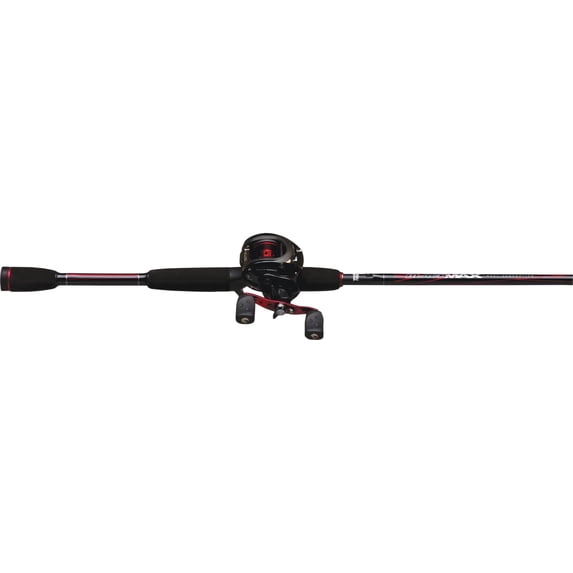Abu Garcia Black Max Graphite Medium Action 78" Spinning Fishing Rod & Reel Combo, 2-Piece Rod (Adult)