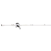 Abu Garcia Prime Baitcast Combo, 7 Medium Heavy, White, Right-Handed