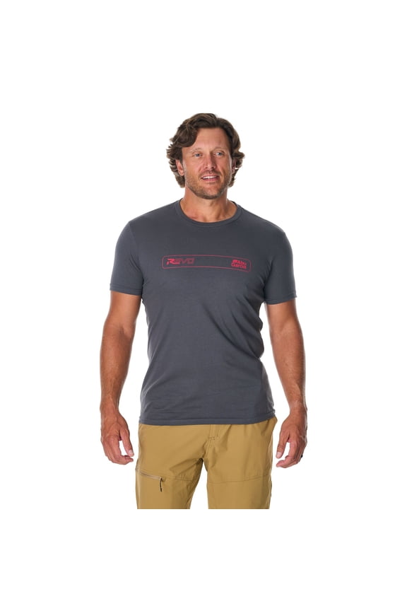Revo® Logo Tee, Grey, Size L