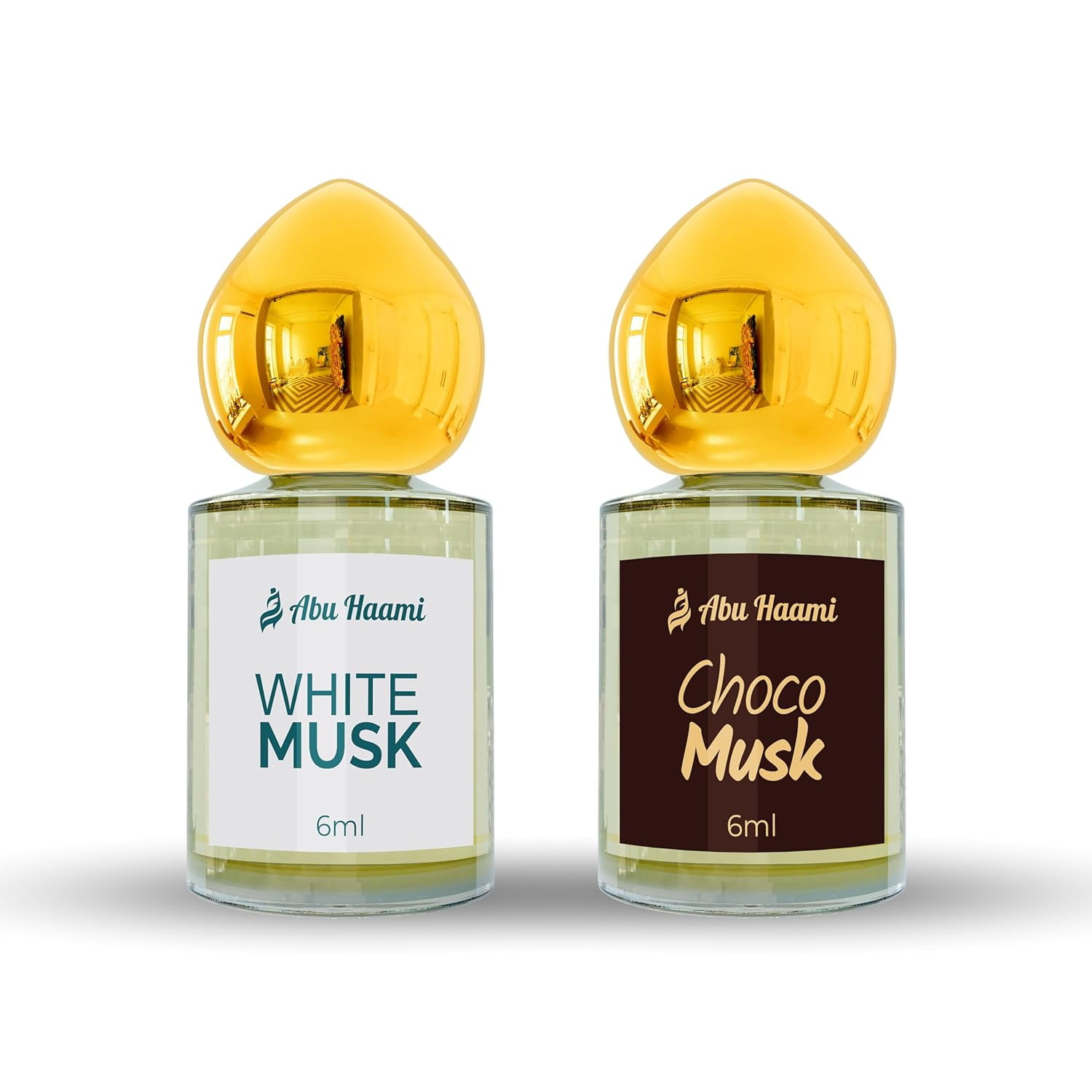 Haami Abu Haami White Musk + Choco Musk Attar Roll On Luxury Perfume Combo ...
