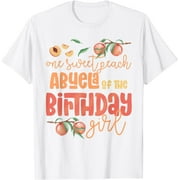 Abuela Birthday Girl One Sweet Peach Peachy Birthday Party T-Shirt