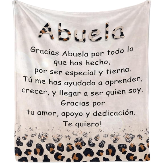 Abuela Gifts, Grandma Gifts in Spanish, Regalos para Abuela, Mothers Day Abuela Gift, Grandma Birthday Gifts, Abuela Gift Ideas Blanket 60"X50"\u2026