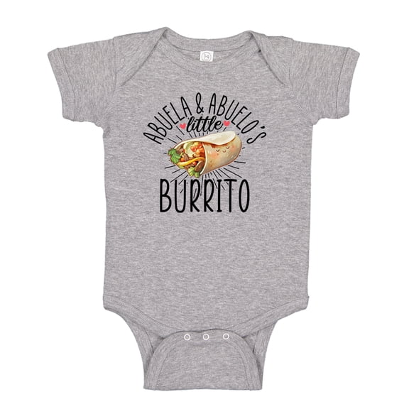 Abuela and Abuelo's Little Burrito Baby Bodysuit One Piece 24 mo Athletic Heather