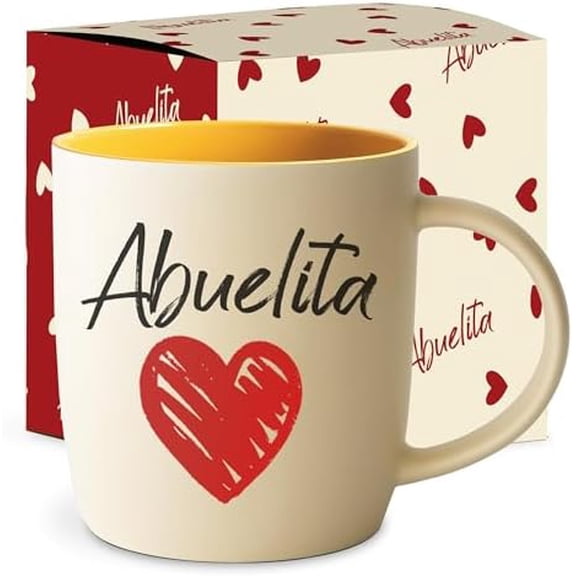 Abuelita Coffee Mug in Spanish, Latino Best Grandma in The World Gifts, La Mejor Abuela, Regalo Dia de las Madres, Mothers Day, Navidad, Birthday and Christmas Taza Abuelos, V2 13 Oz