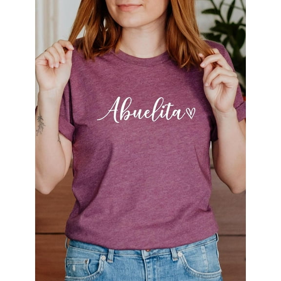 Abuelita T-Shirt: Grandma Gift, Pregnancy Announcement Tshirt All Size S-5XL