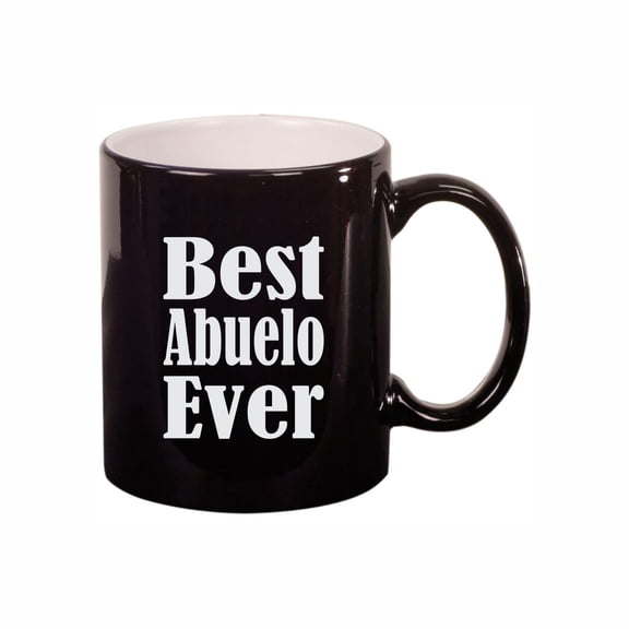 Abuelo Coffee Mugs, Best Abuelo Ever 11oz Ceramic Coffee Cup Teacup with Handle, Funny Birthday Gifts