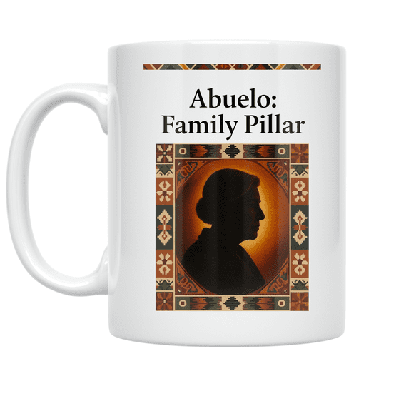 Abuelo Family Pillar Design - Family Heritage Enthusiast - 11 oz Ceramic Coffee Mug