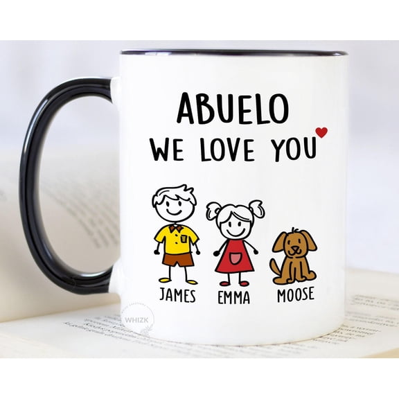 Abuelo Gift For Abuelo Mug Personalized Abuelo Birthday Gift Fathers Day Gift From Grandda