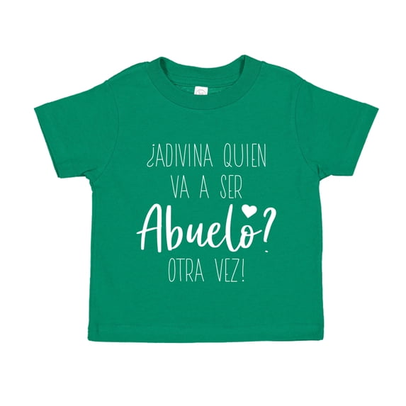 Abuelo Otra Vez Toddler T-Shirt 5/6T Kelly Green