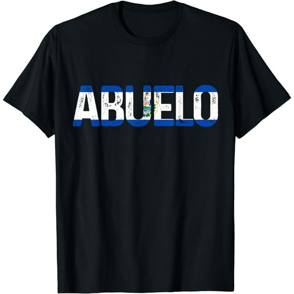 Abuelo Salvadorian Flag El Salvador Grandpa Fathers Day T-Shirt