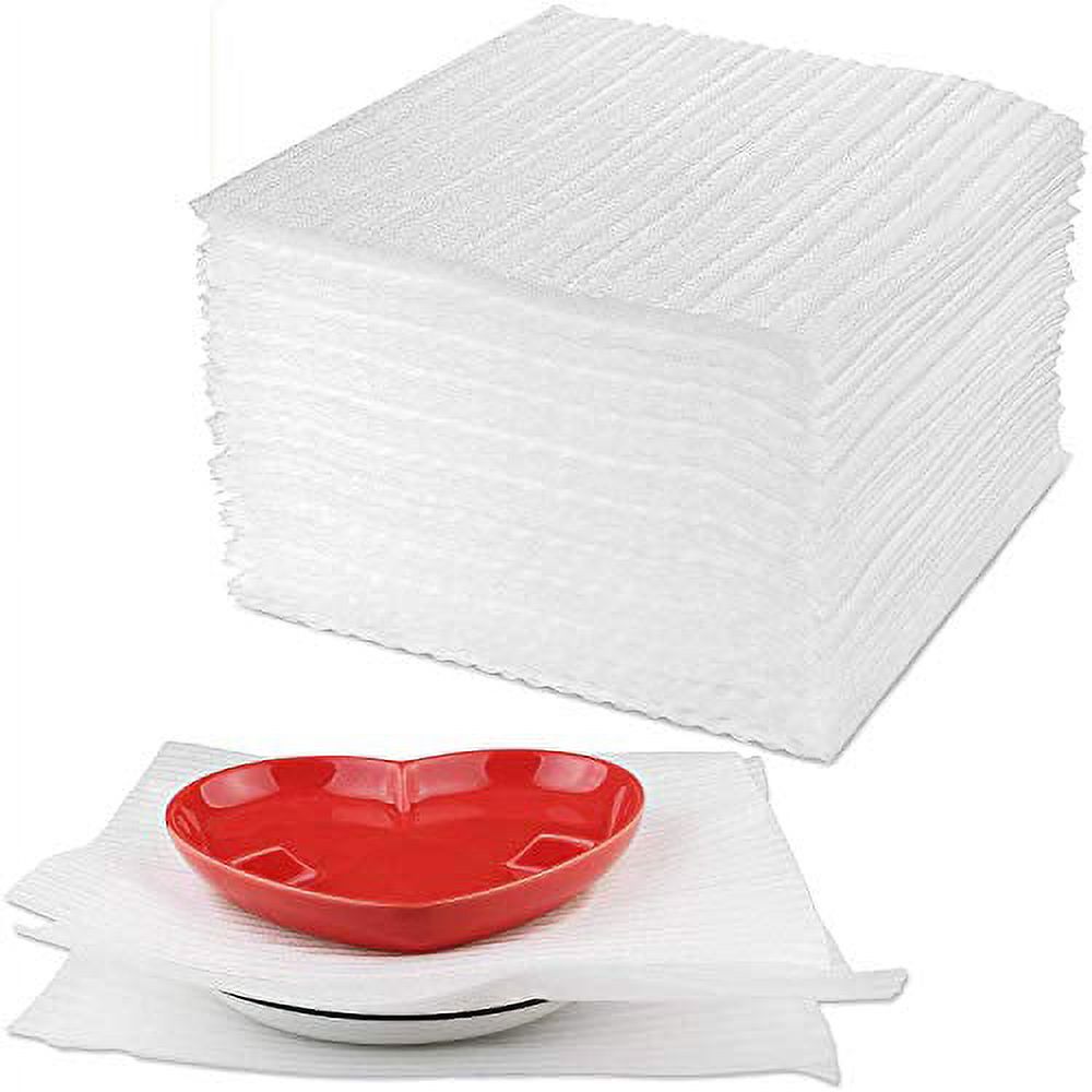 Abuff Foam Cushion Wrap 100Pcs, 12" x 12" Cushion Foam Sheets, Packing