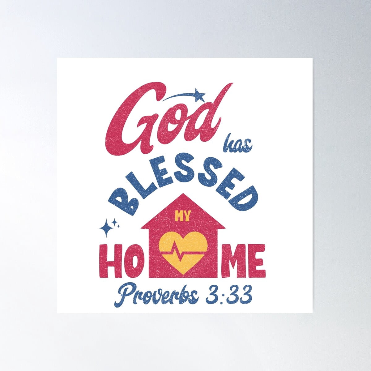 Abundant Life Bible Verse - Proverbs 3:33 Poster Wall Art, Modern Wall ...
