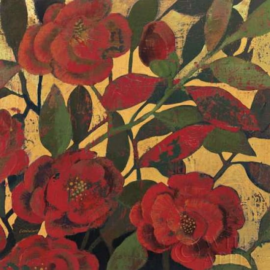 Abundant Roses II Canvas Art - Kathrine Lovell (24 x 24)