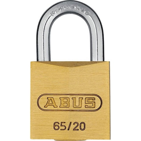 Abus 65/20 KA 202 Small 20mm Brass Body Padlock, Keyed Alike 202