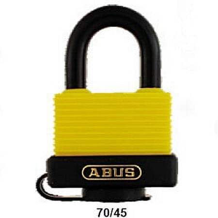 Abus 70/45 KA 6401 Yellow/Black Keyed Alike 6401