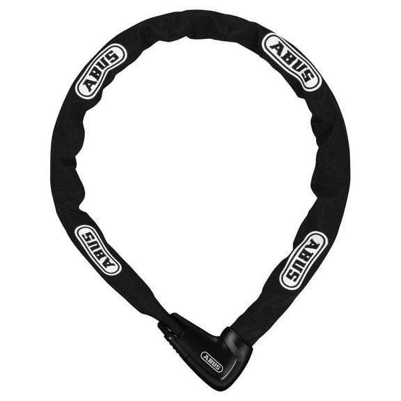 ABUS Steel-O-Chain Lock 9809K - Bicycle Lock with XPlus Cylinder to Protect Against Tampering - ABUS Security Level 12-9mm Thick - 110cm Long - Black