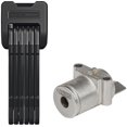 thumbnail image 1 of Abus Bordo 6405/85 Folding Lock with keyed alike eBike Battery Lock Core, 1 of 1