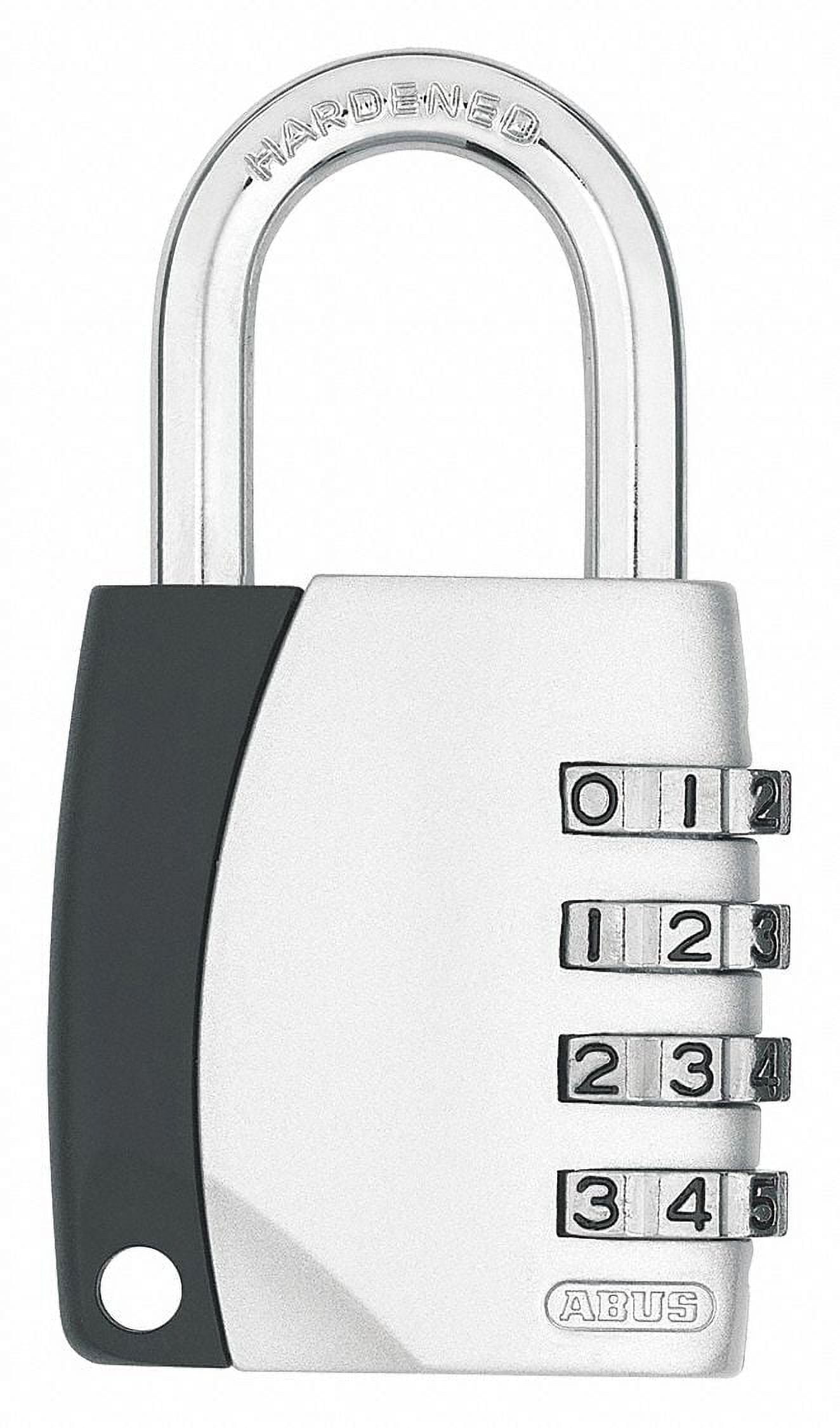 Abus Combination Padlock,1 3/4in,Rectgle,Blck 12825