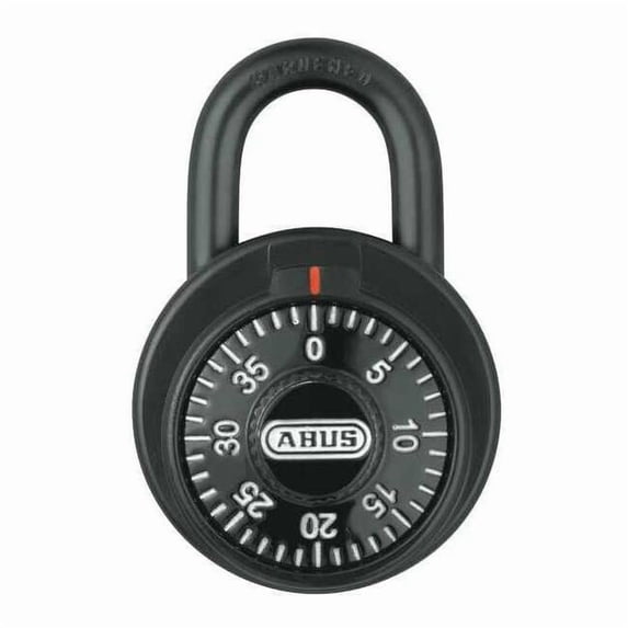 Abus Combination Padlock, Front, Black/Silver 78/50 KC
