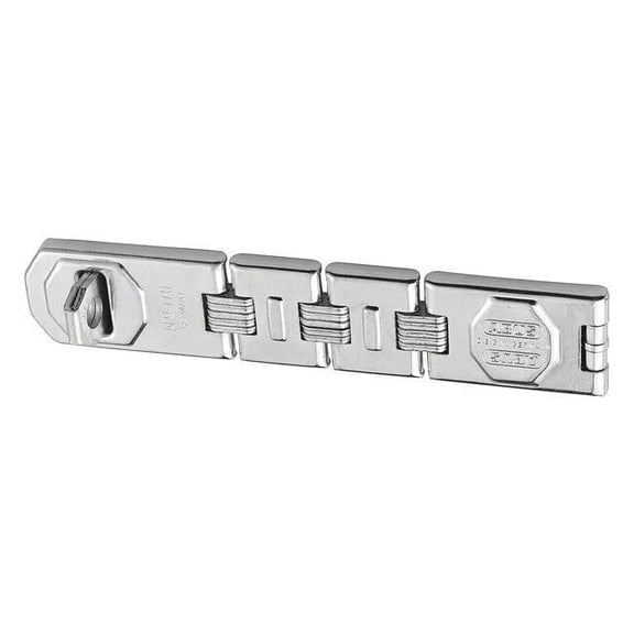 Abus Concealed Hinge Pin Hasp,Fixed,Chrome 110/230