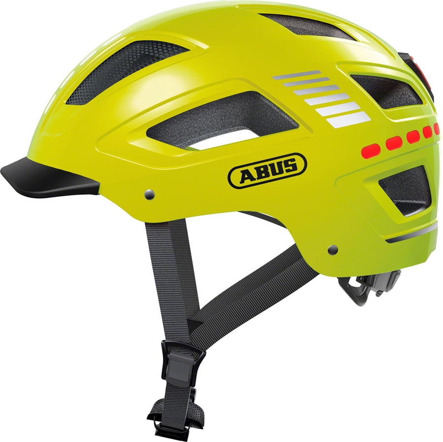 Abus Hyban 2.0 LED Helmet - Signal  Yellow Medium