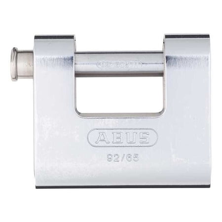 Padlock, Keyed Alike, Shutter Shackle, Brass Body, Steel Shackle, 1 1/8 in W 92/65 KA