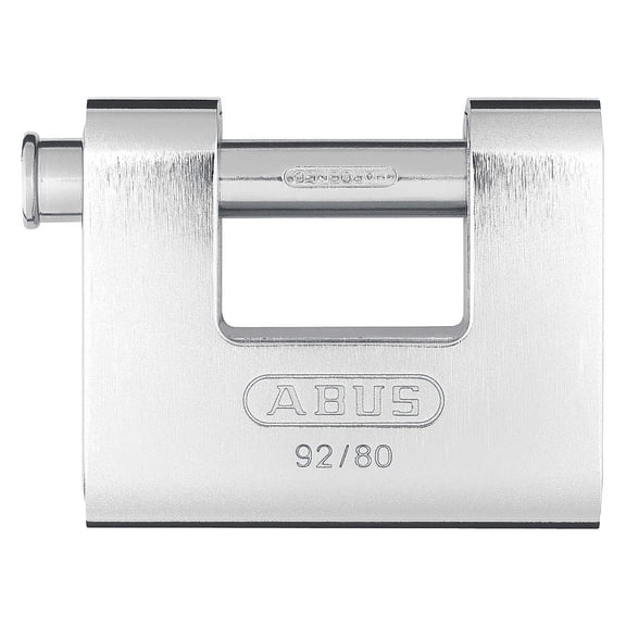 ABUS 92/80 KA U-Shaped Keyed Padlock,9/16 In,Alike