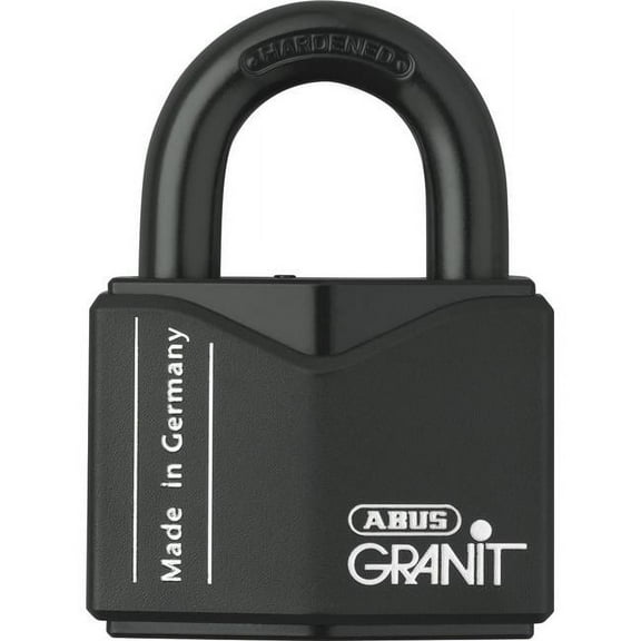 Abus Keyed Padlock,1 5/64 in,Square,Black 37/55 KD