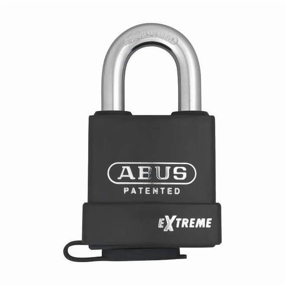 Padlock, Coreless, Standard Shackle, Rectangular Hardened Steel Body, Steel Shackle, 1 in W